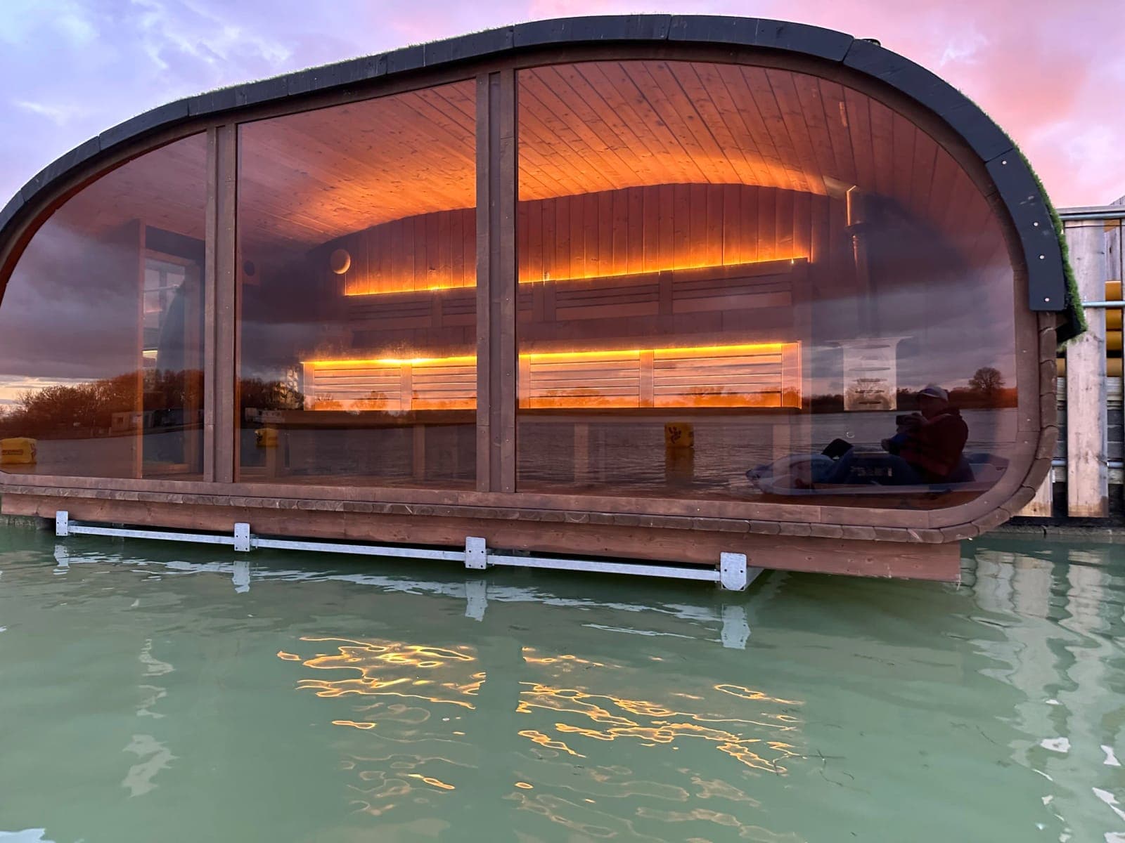 West Country Water Park Floating Sauna
